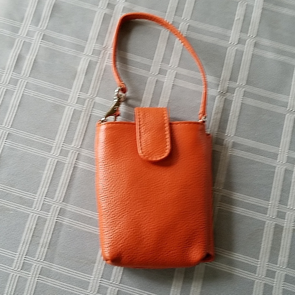 Original Prym Snap Orange Wristlet Bag
